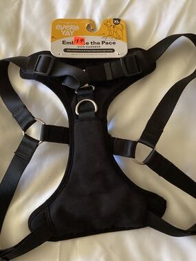 NWT EVERY YAY EMBRACE the PACE DOG HARNESS BLACK SIZE XL NEW!